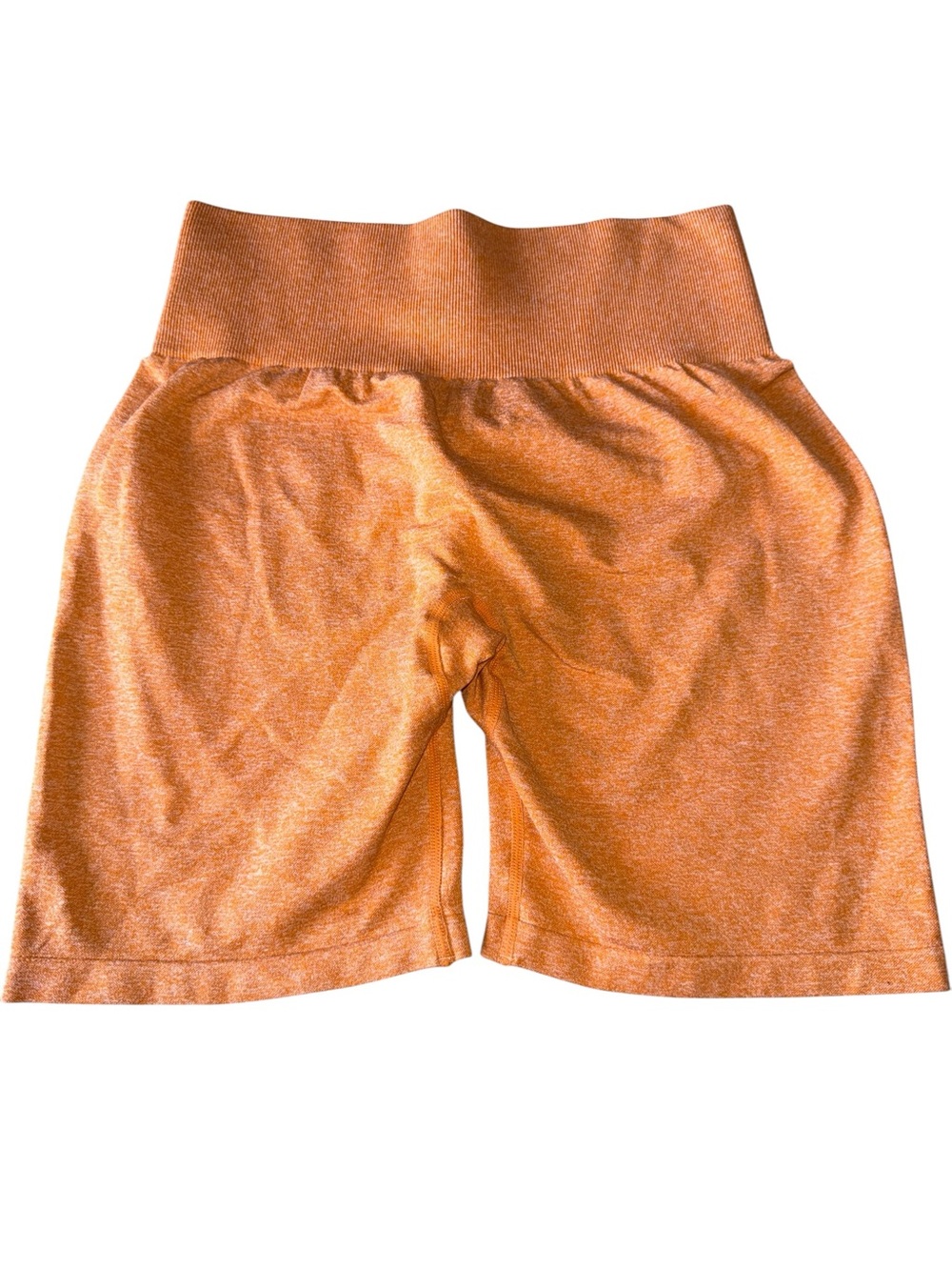 NVGTN Rust Orange High-Waist Bike Shorts